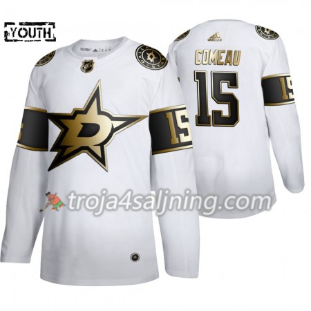 Dallas Stars tröja Blake Comeau 15 2019-2020 Adidas Golden Edition Vit Authentic - NHL Tröjor Barn